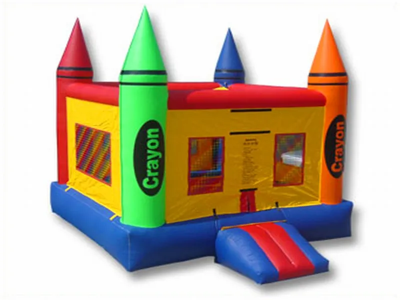 Château gonflable coloré en forme de crayons géants, parfait pour les enfants. Acheter en ligne, prix abordable, haute qualité. Commandez dès maintenant !